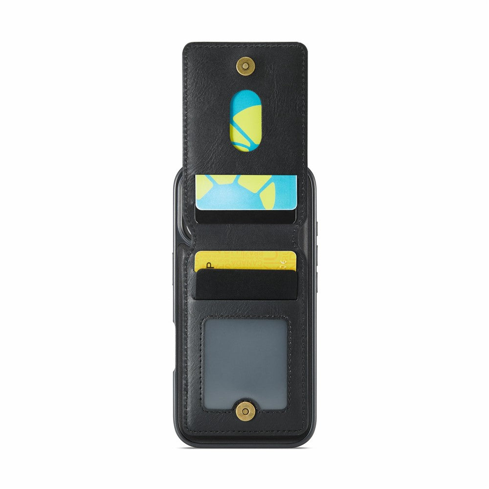 MAGKING K1 Series For iPhone 17 Magnetic Case PC + TPU + PU Phone Cover with Card Holder