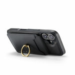 MAGKING K1 Series For iPhone 17 Magnetic Case PC + TPU + PU Phone Cover with Card Holder