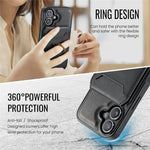 MAGKING K1 Series For iPhone 17 Magnetic Case PC + TPU + PU Phone Cover with Card Holder
