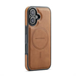 MAGKING K1 Series For iPhone 17 Magnetic Case PC + TPU + PU Leather Phone Cover