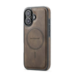 MAGKING K1 Series For iPhone 17 Magnetic Case PC + TPU + PU Leather Phone Cover