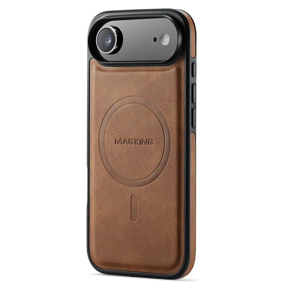 MAGKING K1 Series For iPhone Air Magnetic Case PC + TPU + PU Leather Phone Cover