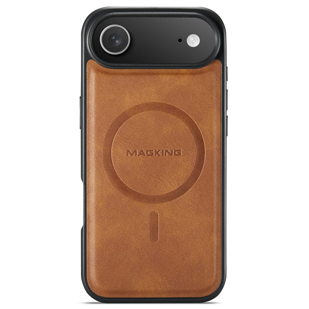 MAGKING K1 Series For iPhone Air Magnetic Case PC + TPU + PU Leather Phone Cover