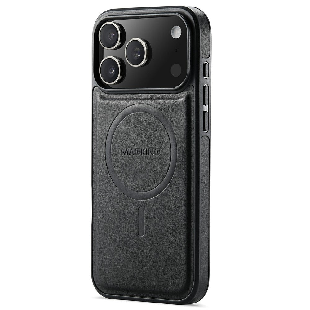 MAGKING K1 Series For iPhone 18 Pro / 17 Pro Magnetic Case PC + TPU + PU Leather Phone Cover