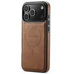 MAGKING K1 Series For iPhone 18 Pro / 17 Pro Magnetic Case PC + TPU + PU Leather Phone Cover