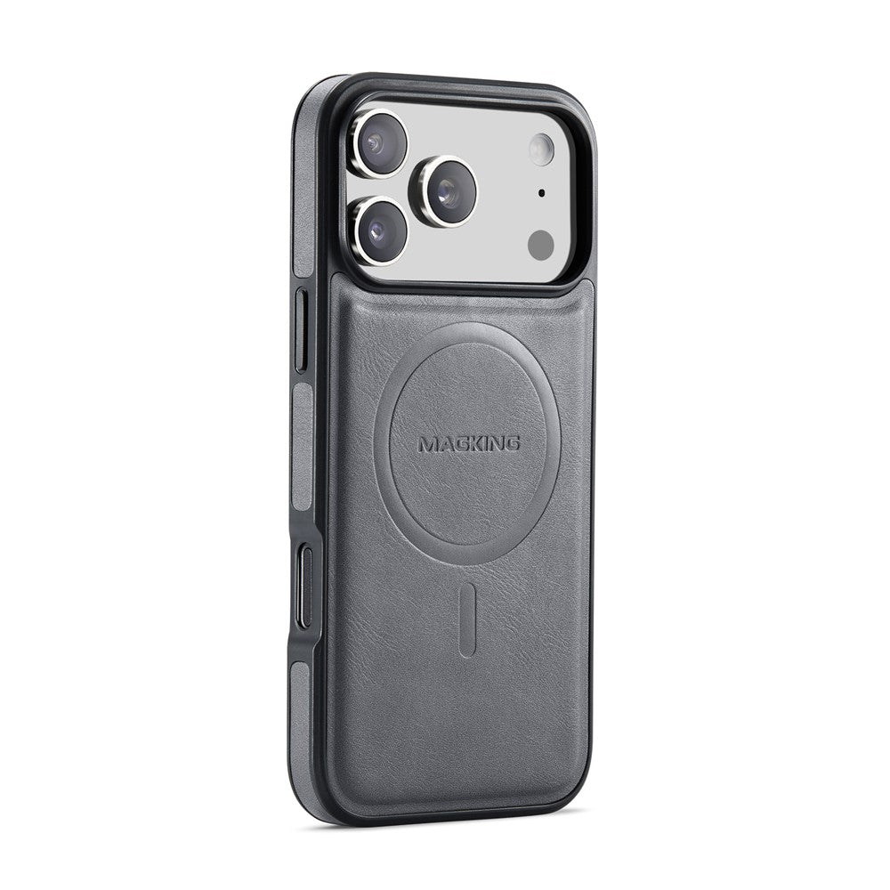 MAGKING K1 Series For iPhone 18 Pro / 17 Pro Magnetic Case PC + TPU + PU Leather Phone Cover