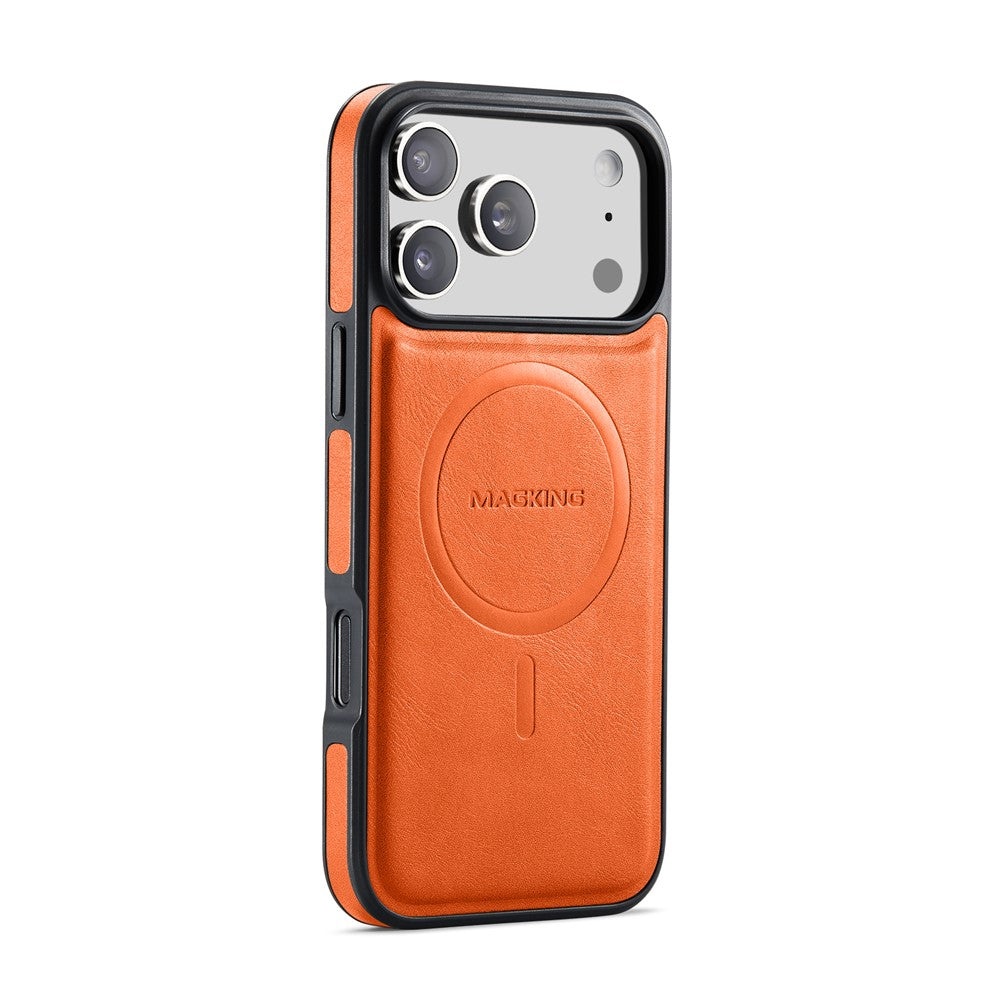 MAGKING K1-serie til iPhone 18 Pro Max / 17 Pro Max Magnetisk Cover PC + TPU + PU Læder Telefoncover