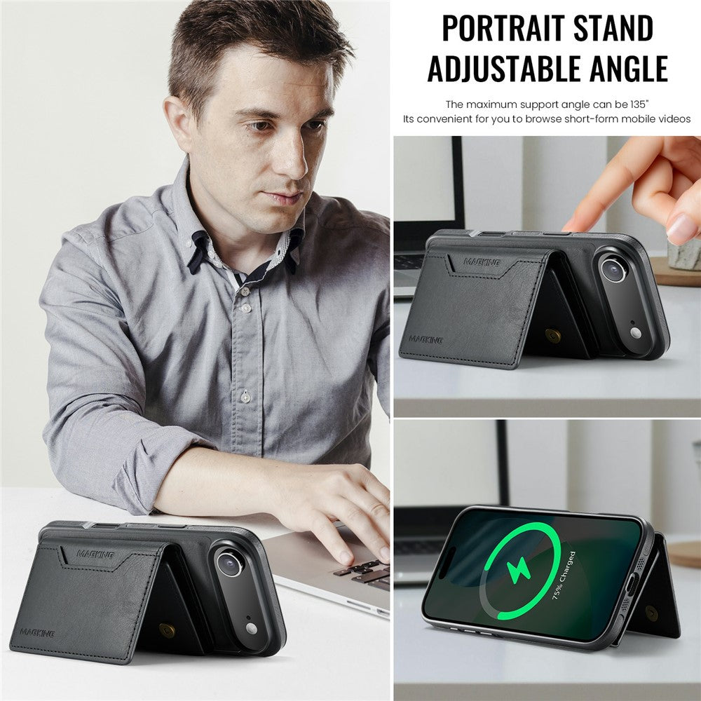 MAGKING K2 Series til iPhone Air Cover Kompatibel med MagSafe PC + TPU + PU Telefoncover