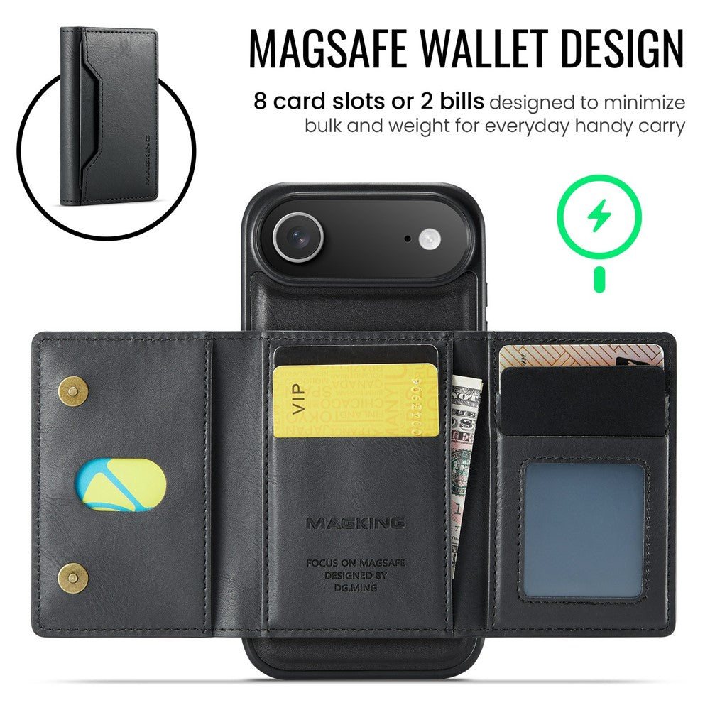MAGKING K2 Series til iPhone Air Cover Kompatibel med MagSafe PC + TPU + PU Telefoncover