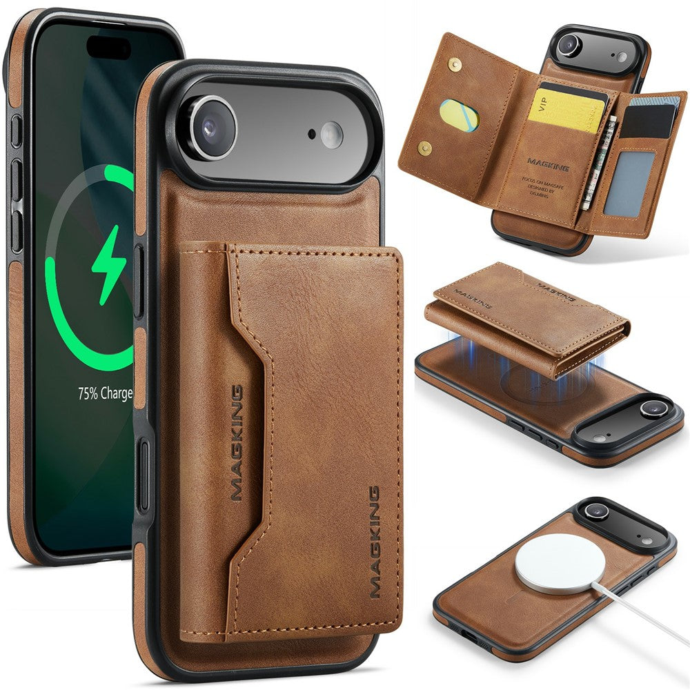 MAGKING K2 Series til iPhone Air Cover Kompatibel med MagSafe PC + TPU + PU Telefoncover