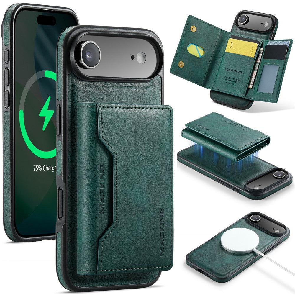 MAGKING K2 Series til iPhone Air Cover Kompatibel med MagSafe PC + TPU + PU Telefoncover