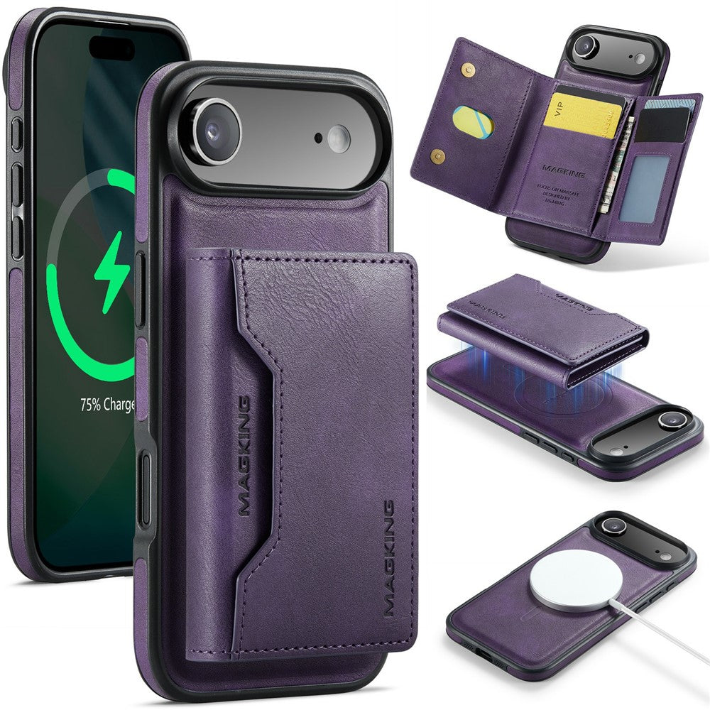 MAGKING K2 Series til iPhone Air Cover Kompatibel med MagSafe PC + TPU + PU Telefoncover