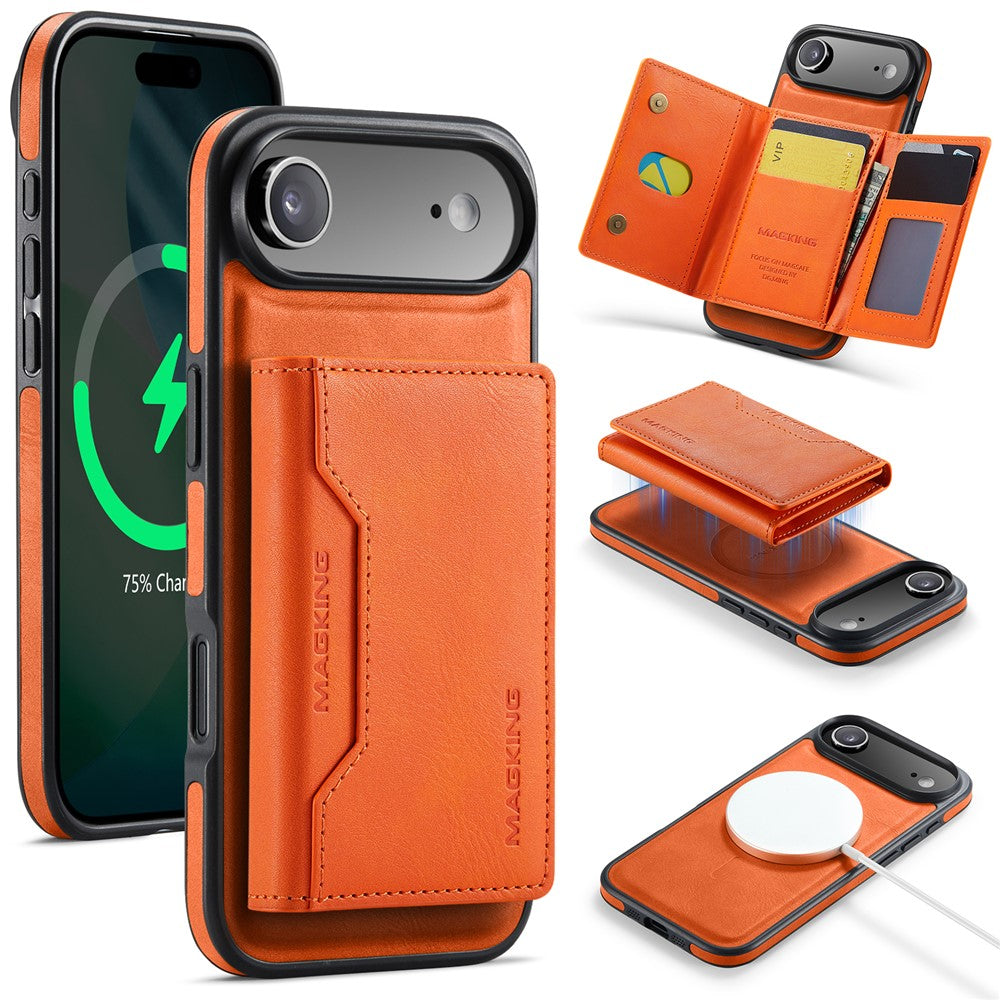 MAGKING K2 Series til iPhone Air Cover Kompatibel med MagSafe PC + TPU + PU Telefoncover