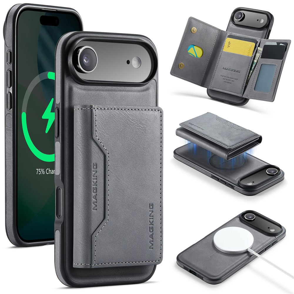 MAGKING K2 Series til iPhone Air Cover Kompatibel med MagSafe PC + TPU + PU Telefoncover