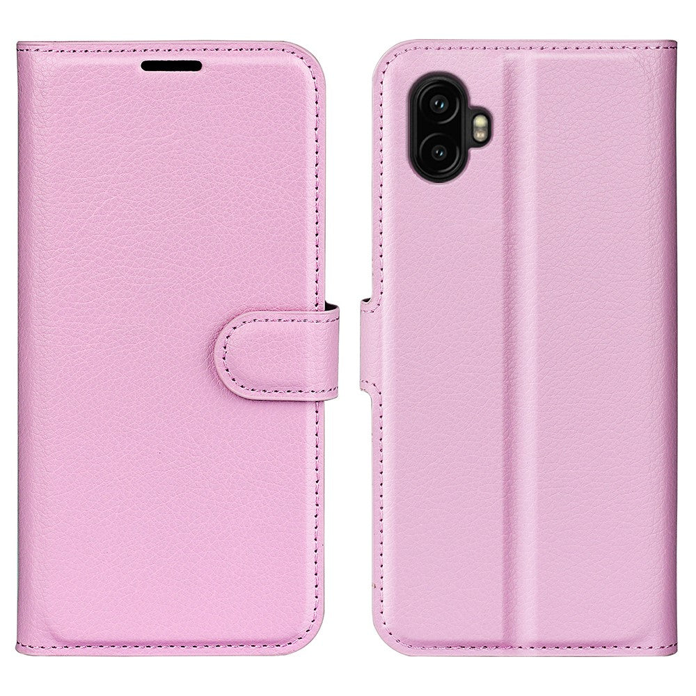 AMORUS Til Samsung Galaxy XCover7 Pro Wallet Etui Litchi Tekstur Stødsikkert Læder Flip Stand Telefon Cover