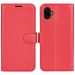 AMORUS Til Samsung Galaxy XCover7 Pro Wallet Etui Litchi Tekstur Stødsikkert Læder Flip Stand Telefon Cover