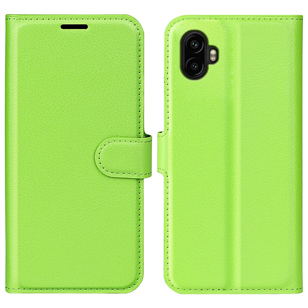 AMORUS Til Samsung Galaxy XCover7 Pro Wallet Etui Litchi Tekstur Stødsikkert Læder Flip Stand Telefon Cover