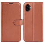 AMORUS Til Samsung Galaxy XCover7 Pro Wallet Etui Litchi Tekstur Stødsikkert Læder Flip Stand Telefon Cover