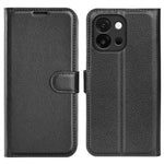 AMORUS För OnePlus 13T 5G Plånboksfodral Litchitextur Stötsäkert Läder Flipfodral med Stativ