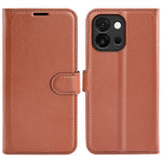 AMORUS För OnePlus 13T 5G Plånboksfodral Litchitextur Stötsäkert Läder Flipfodral med Stativ