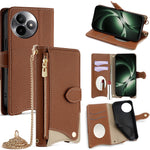 For Xiaomi Redmi K80 Ultra 5G Leather Case Wallet Stand Cover Irregular Tail Style with Chain Strap