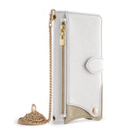 For Huawei Pura 80 Leather Case Wallet Stand Cover Irregular Tail Style with Chain Strap
