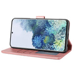 Magnetiskt mobilskal med stängningsspänne för Samsung Galaxy S23, skarvning av PU-läder med full skyddsfunktion, mobilmobilskal med plånboksställ