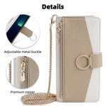 For Huawei Pura 80 Case Mirror Wallet Leather Phone Cover with Chain Shoulder Strap
