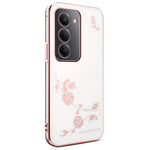 KADEM För Xiaomi Redmi 15 4G (EU) (171mm) Skal Blomma Strass Dekor TPU mobilskal