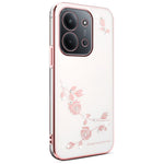 KADEM For Xiaomi Redmi 15C 4G (EU) (173mm) Case Flower Rhinestone Decor TPU Phone Cover
