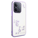 KADEM For Xiaomi Redmi 15C 4G (EU) (173mm) Case Flower Rhinestone Decor TPU Phone Cover