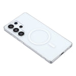 For Samsung Galaxy S25 Ultra Crystal Clear Magnetic Case Hard PC Phone Cover