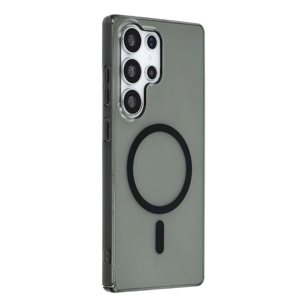 For Samsung Galaxy S25 Ultra Crystal Clear Magnetic Case Hard PC Phone Cover