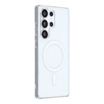 For Samsung Galaxy S23 Ultra Crystal Clear Magnetic Case Hard PC Phone Cover