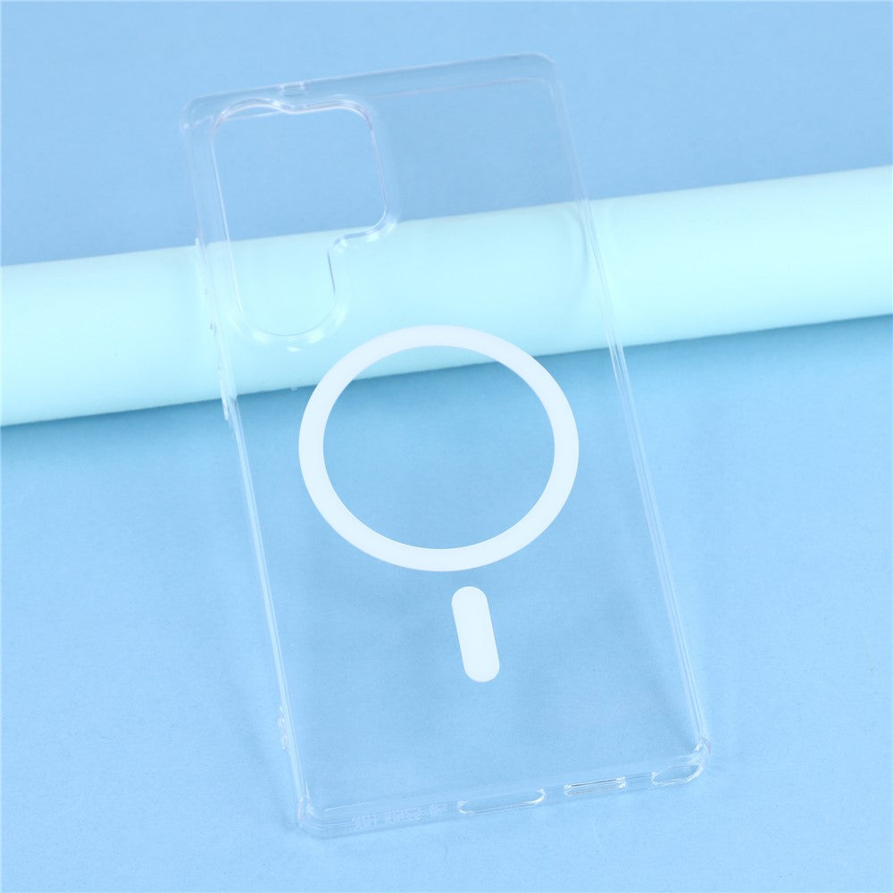 For Samsung Galaxy S23 Ultra Crystal Clear Magnetic Case Hard PC Phone Cover