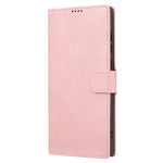 For Samsung Galaxy S23 Ultra Full Protection Phone Case Foldable Stand Magnetic Closure Anti-drop Flip Wallet Cover with Strap