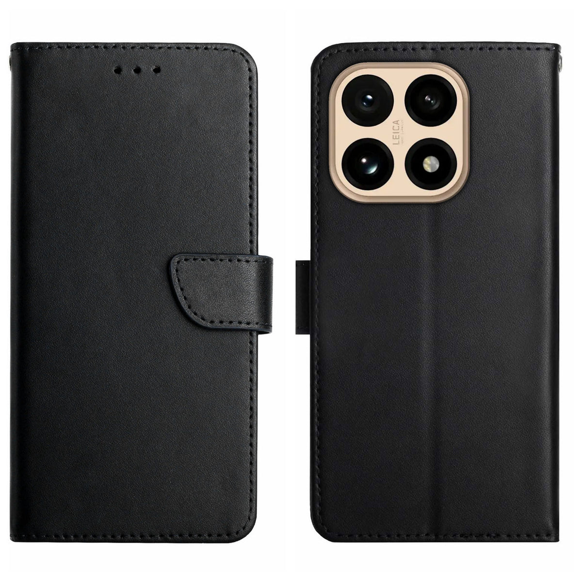 For Xiaomi 15T Case Genuine Cow Leather Phone Cover Nappa Texture