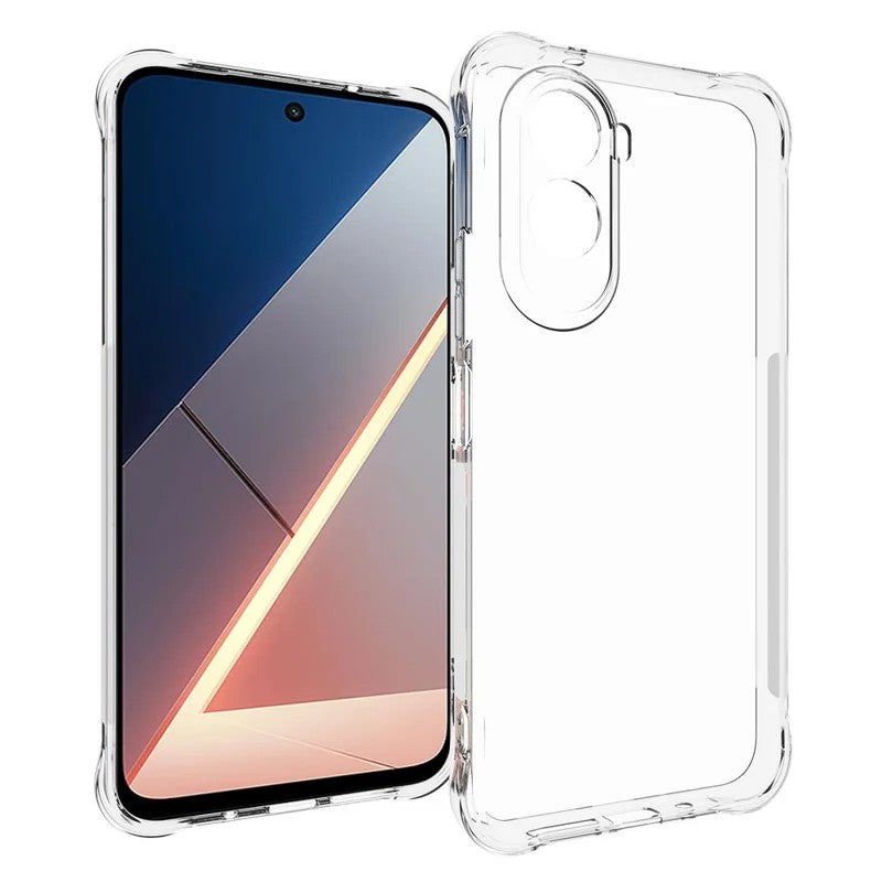 WANLONFENG For Xiaomi Poco M7 Plus 5G / M7 4G (169mm) TPU Case  WL2 Series 2.0mm Phone Cover with 2Pcs Tempered Glass Films