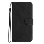 For Xiaomi 15T Pro Case Skin Touch Lines Imprinted PU Leather Flip Phone Cover