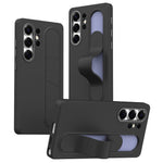 For Samsung Galaxy S23 Ultra Case Customizable Smart Key Control Wristband Kickstand PC + Silicone Phone Cover