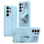 For Samsung Galaxy S23 Ultra Case Customizable Smart Key Control Wristband Kickstand PC + Silicone Phone Cover