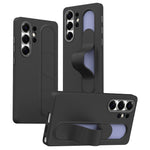 For Samsung Galaxy S24 Ultra Case Customizable Smart Key Control Wristband Kickstand PC + Silicone Phone Cover