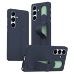 For Samsung Galaxy S24 / S25 Case Customizable Smart Key Control Wristband Kickstand PC + Silicone Phone Cover