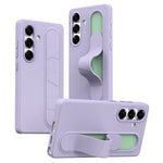 For Samsung Galaxy S24 / S25 Case Customizable Smart Key Control Wristband Kickstand PC + Silicone Phone Cover