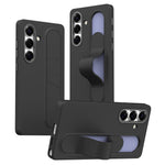 For Samsung Galaxy S24 / S25 Case Customizable Smart Key Control Wristband Kickstand PC + Silicone Phone Cover