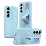 For Samsung Galaxy S24 / S25 Case Customizable Smart Key Control Wristband Kickstand PC + Silicone Phone Cover