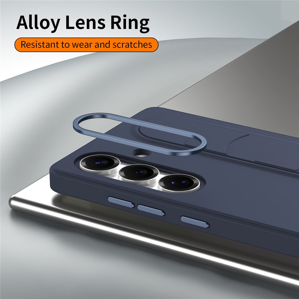 For Samsung Galaxy S25+ Case Customizable Smart Key Control Wristband Kickstand PC + Silicone Phone Cover