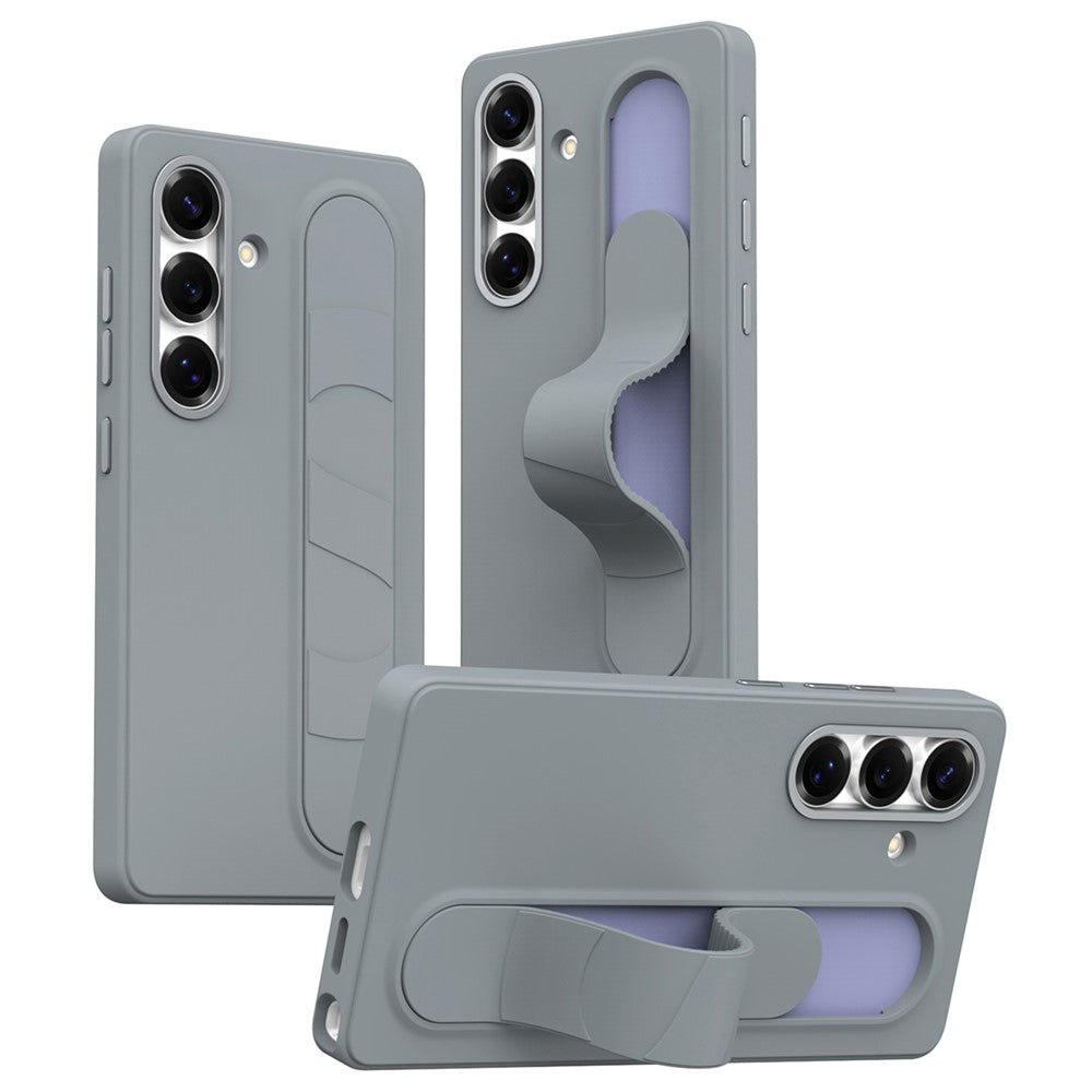 For Samsung Galaxy S25+ Case Customizable Smart Key Control Wristband Kickstand PC + Silicone Phone Cover