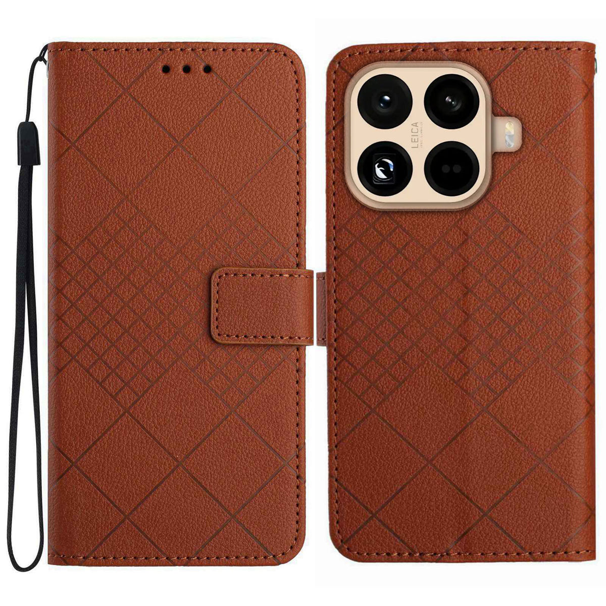 For Xiaomi 15T Pro Case Wallet Imprint PU Leather Flip Folio Phone Cover