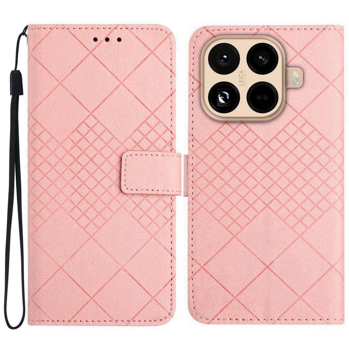 For Xiaomi 15T Pro Case Wallet Imprint PU Leather Flip Folio Phone Cover